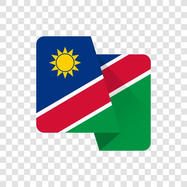 Republiek Namibië Nationale Vlag — Stockvector