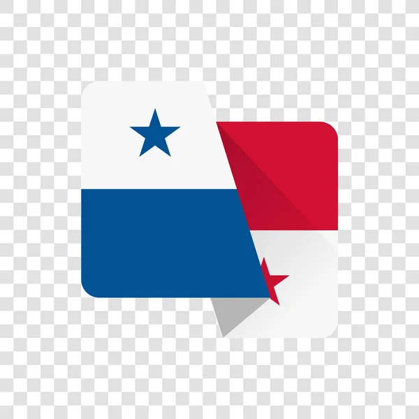 Repubblica Del Panam Bandiera Nazionale — Vettoriale Stock