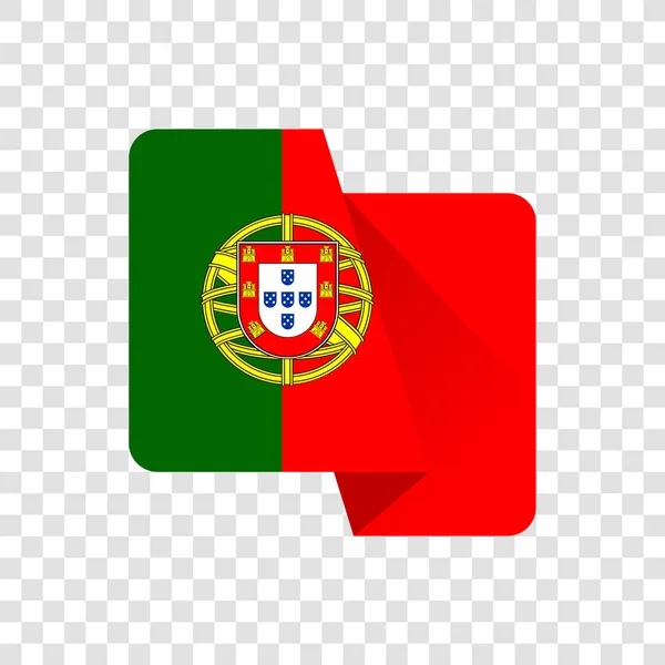 Republik Portugal Die Nationalflagge — Stockvektor