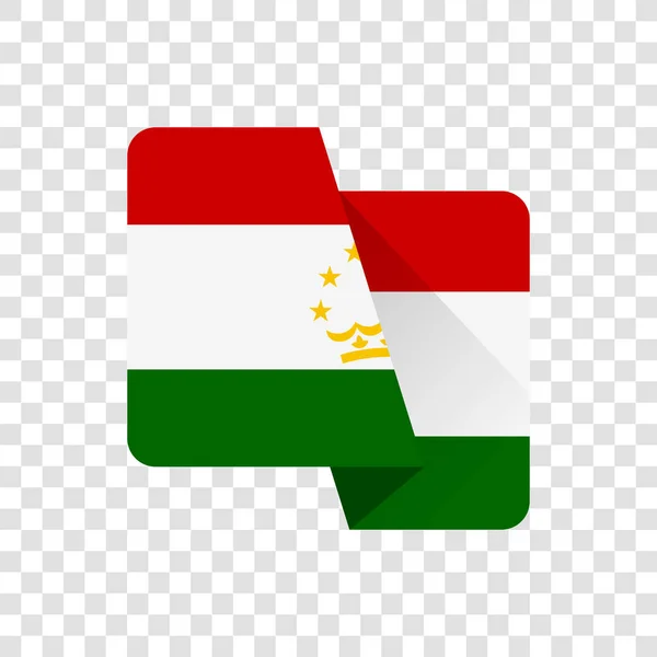Republik Tadschikistan Die Nationalflagge — Stockvektor
