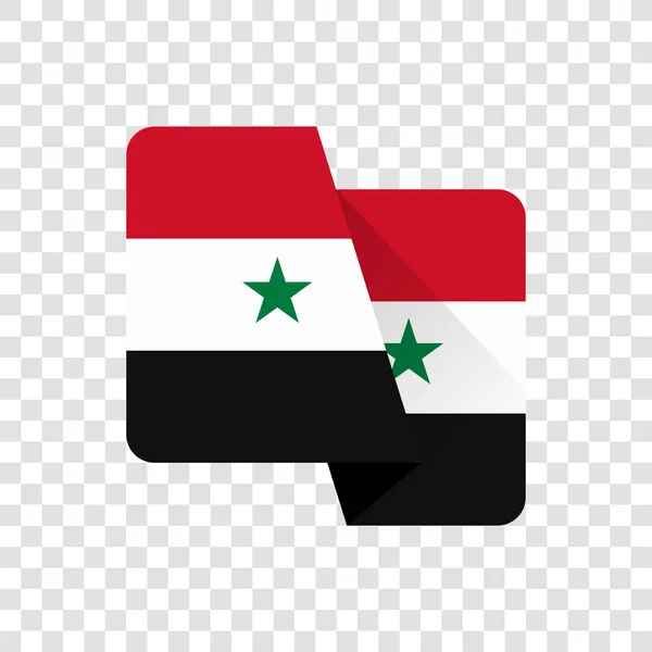 Syrian Arab Republic National Flag — Stock Vector