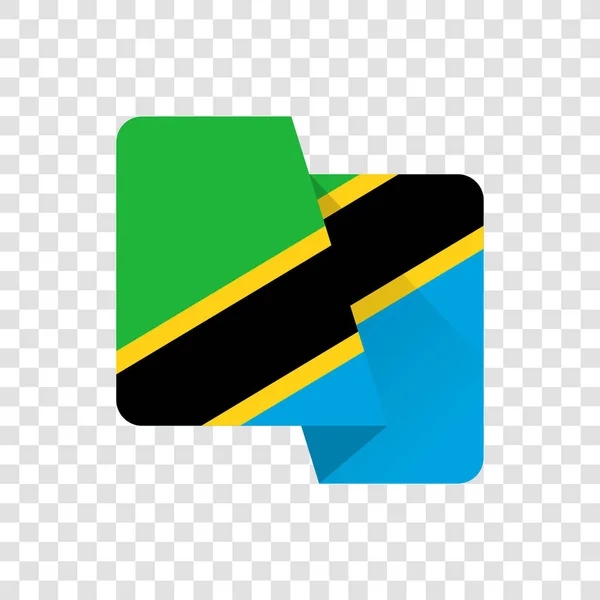 Repubblica Unita Tanzania — Vettoriale Stock