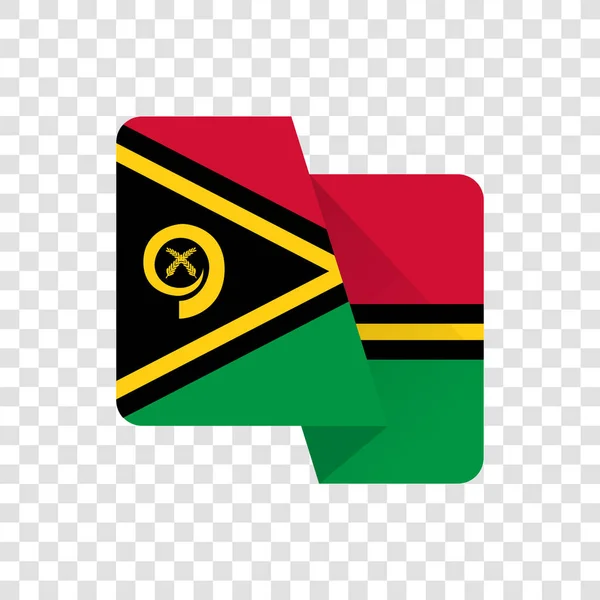 Repubblica Vanuatu Bandiera Nazionale — Vettoriale Stock