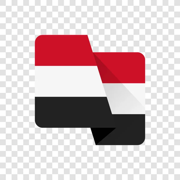 Republic Yemen National Flag — Stock Vector