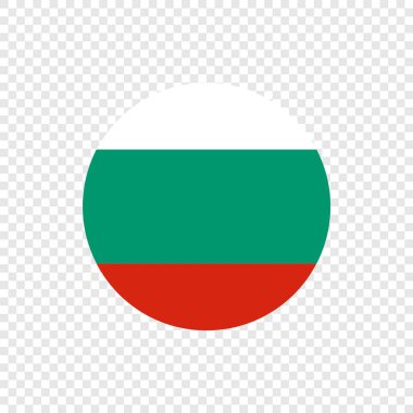 Bulgaristan Cumhuriyeti - vektör daire bayrak