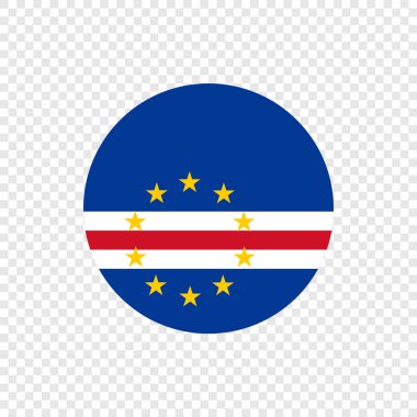 Cape Verde Cumhuriyeti - vektör daire bayrak