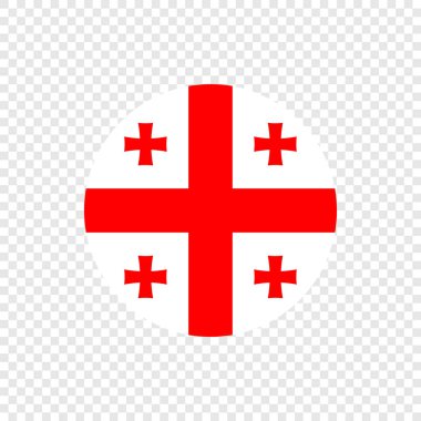 Gürcistan Cumhuriyeti - vektör daire bayrak