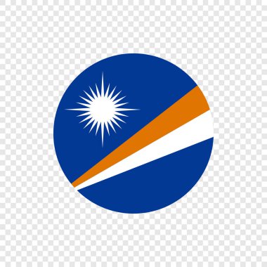 Republic of the Marshall Islands - Vector Circle Flag clipart
