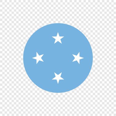 Federated States of Micronesia - Vector Circle Flag clipart