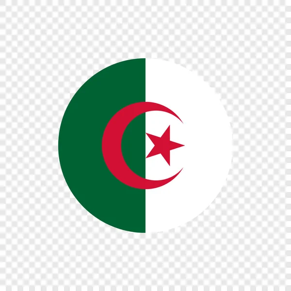 Алжирська Народна Демократична Республіка Алжир Коло Векторний Прапор — стоковий вектор