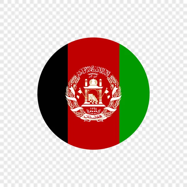 Afghanistan Bendera Lingkaran Vektor - Stok Vektor