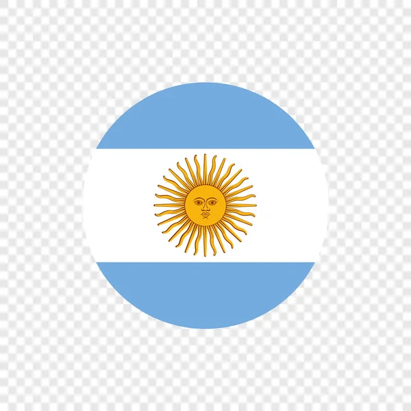 República Argentina Vector Circle Flag — Archivo Imágenes Vectoriales