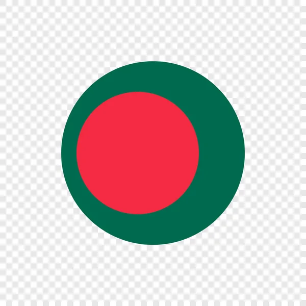 República Popular Bangladesh Bandera Del Círculo Vectorial — Archivo Imágenes Vectoriales