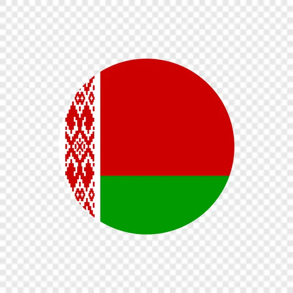 República Bielorrusia Vector Circle Flag — Vector de stock