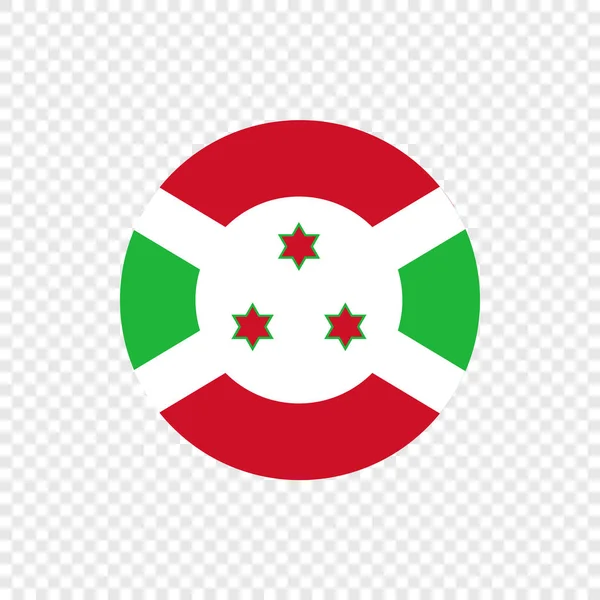 Republiek Burundi Vector Cirkel Vlag — Stockvector