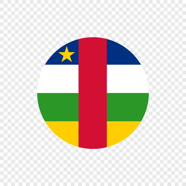 Центральноафриканская Республика Флаг Векторного Круга — стоковый вектор