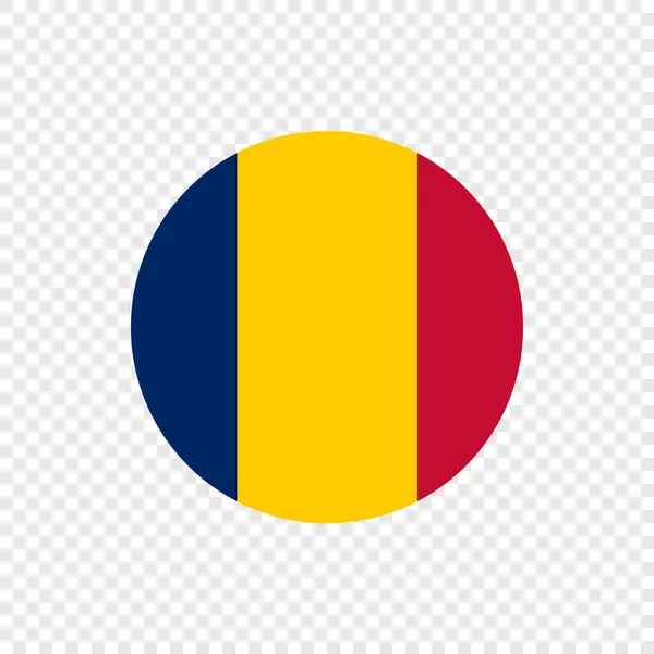 Δημοκρατία Του Τσαντ Διάνυσμα Κύκλο Σημαία — Διανυσματικό Αρχείο