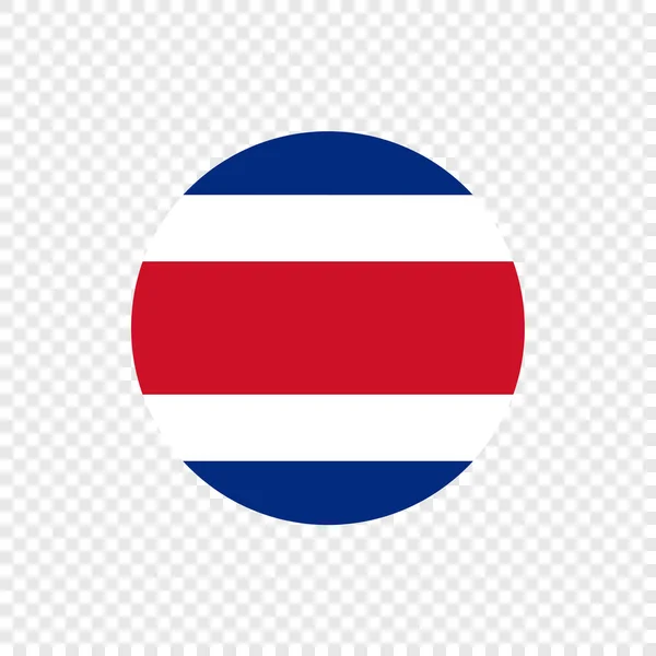 Republiek Costa Rica Vector Cirkel Vlag — Stockvector