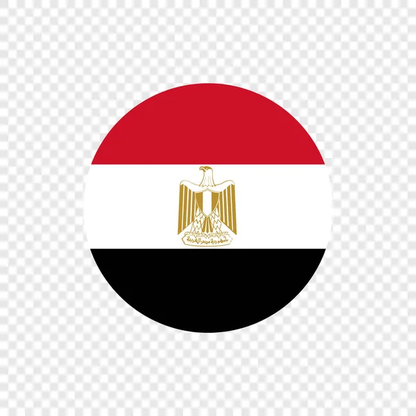 Arab Republic Egypt Vector Circle Flag — Stock Vector