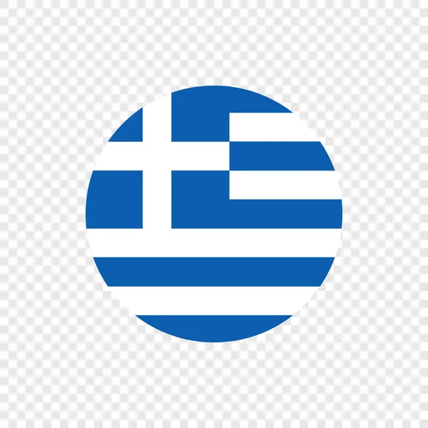 Греческая Республика Флаг Векторного Круга — стоковый вектор