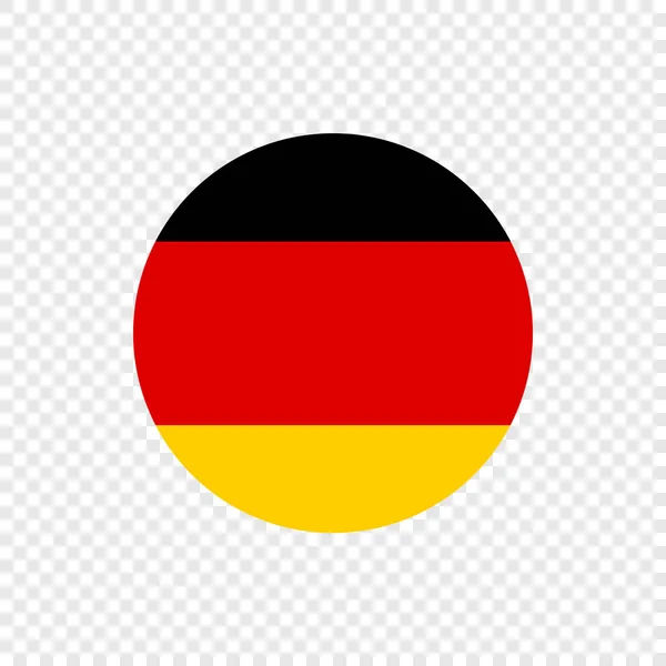 Bondsrepubliek Duitsland Vector Cirkel Vlag — Stockvector