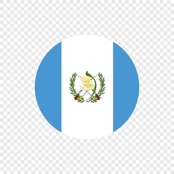 República Guatemala Bandeira Círculo Vetorial — Vetor de Stock