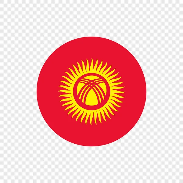 Kyrgyzer Republik Vektor Kreisfahne — Stockvektor