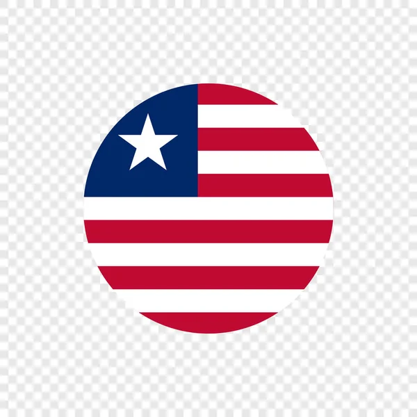 República Liberia Vector Circle Flag — Archivo Imágenes Vectoriales