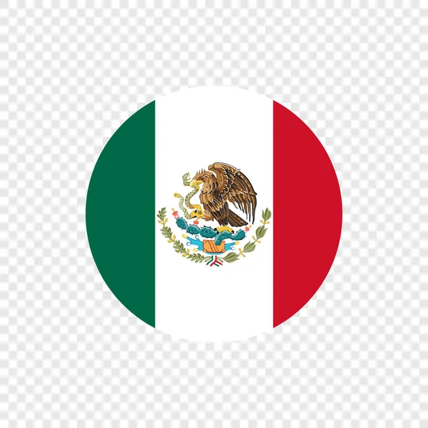 Estados Unidos Mexicanos Vector Circle Flag —  Vetores de Stock