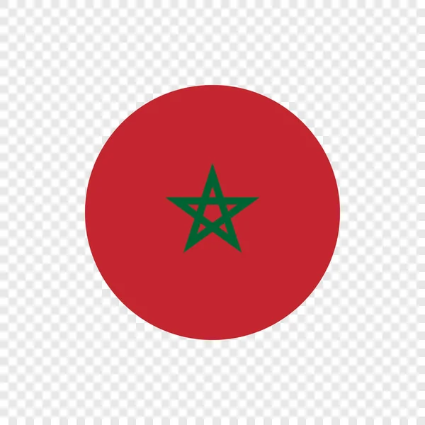 Королівство Марокко Коло Векторний Прапор — стоковий вектор
