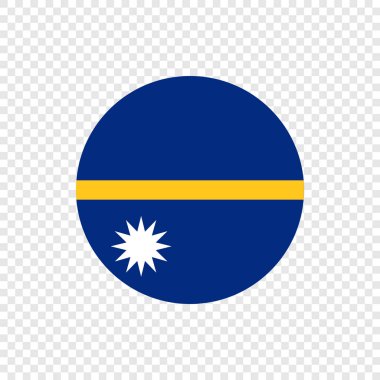 Nauru Cumhuriyeti - vektör daire bayrak