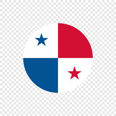 Panama Cumhuriyeti - vektör daire bayrak