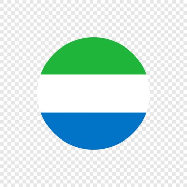 Sierra Leone Cumhuriyeti - vektör daire bayrak