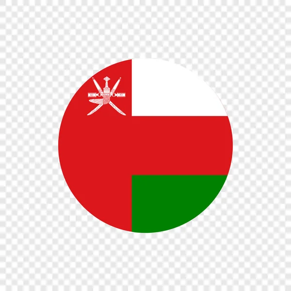 Султанату Оман Коло Векторний Прапор — стоковий вектор