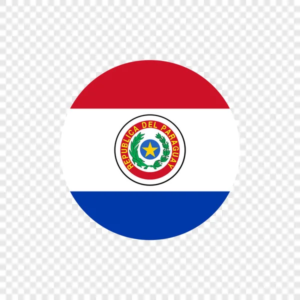 República Paraguay Vector Circle Flag — Vector de stock