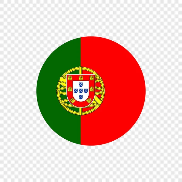Republik Portugal Vektor Kreisfahne — Stockvektor