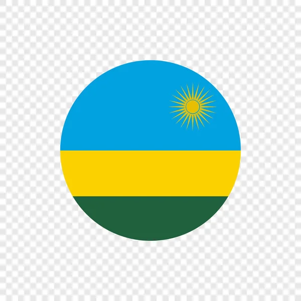 Rwandas Republiken Vektor Cirkel Flagga — Stock vektor