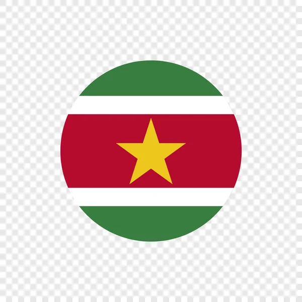Республика Суринам Флаг Векторного Круга — стоковый вектор