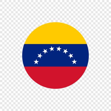 Bolivarian Republic of Venezuela - Vector Circle Flag clipart