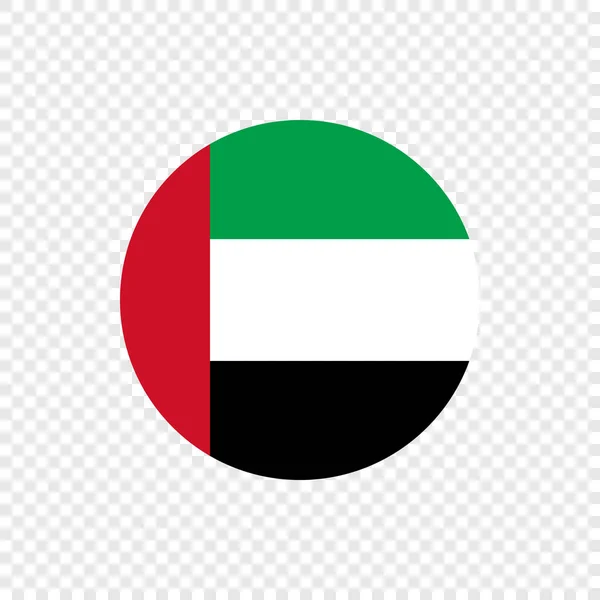 Vereinigte Arabische Emirate Vektor Kreisfahne — Stockvektor
