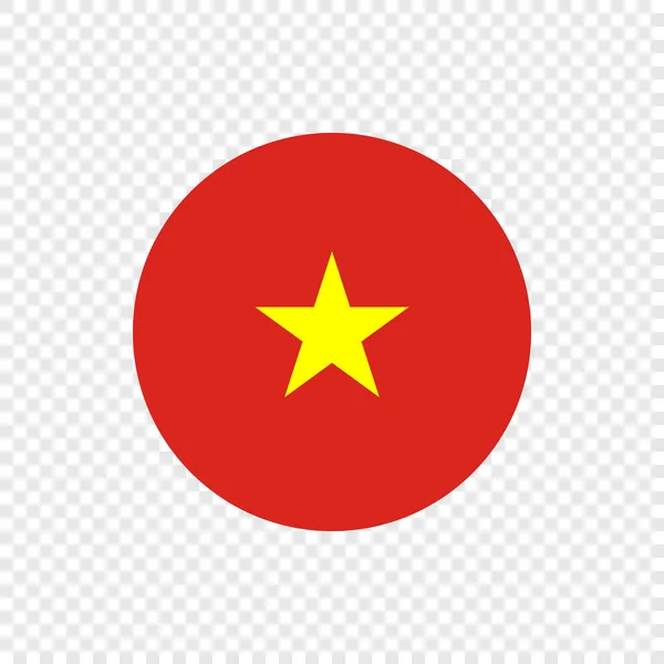 República Socialista Vietname Vit Vector Circle Flag —  Vetores de Stock