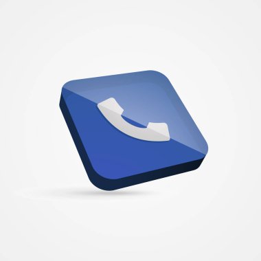 Telefon 3d telefon simgesi