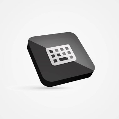 Klavye 3d telefon simgesi