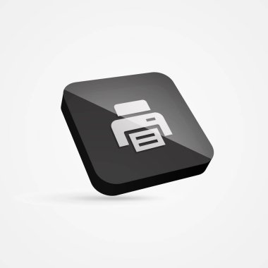 Yazıcı 3d telefon simgesi
