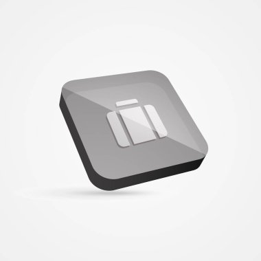 Business 3D Mobile Icon clipart