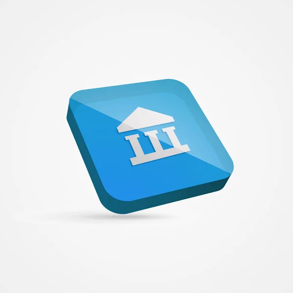 Bank 3D Mobile Icon