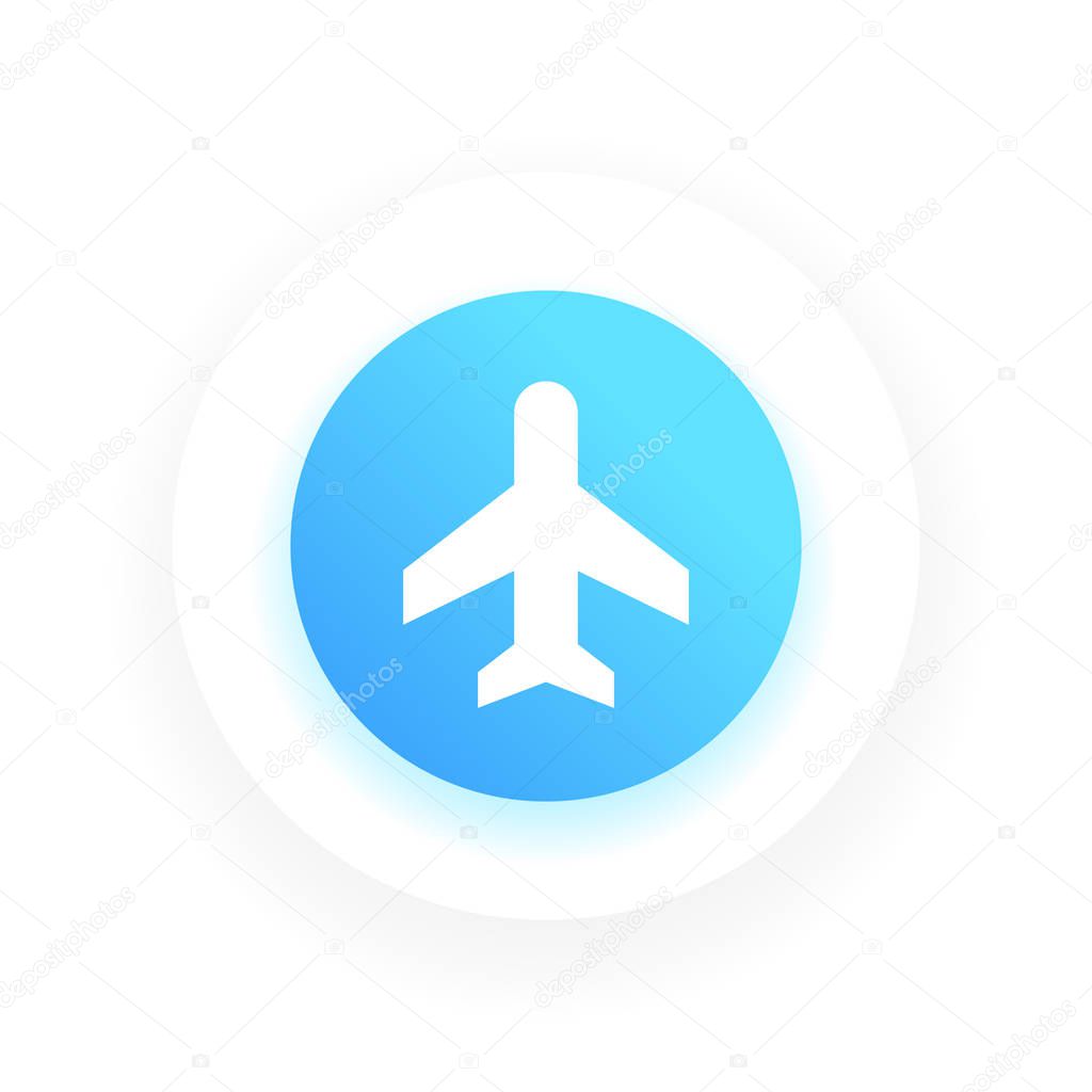 Flight Pictograph sign Vector