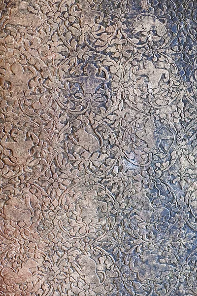 Texture of stone carved at the wall of Angkor Wat (late 12th - early 13th century), Cambodia — Stock Image Texture Stone Carved Wall Angkor Wat Late 12Th Early 13Th Stock Photo