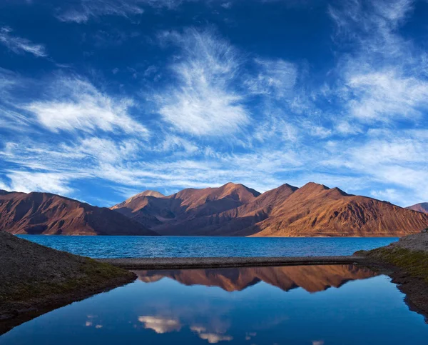 Lago Pangong Ladakh Jammu Cachemira India Pangong Tso Lago ...