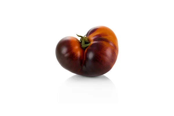 Tomato Kumato Schwarze Göttin Isoliert Auf Weißem Hintergrund — Stockfoto